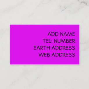 Violet solid colour business card