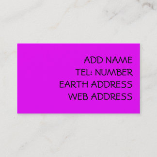 Violet solid colour business card