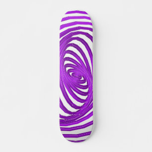 Violet Spiral Graphics: Custom Skateboard