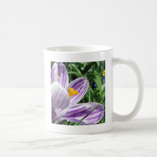 Violet spring crocus coffee mug