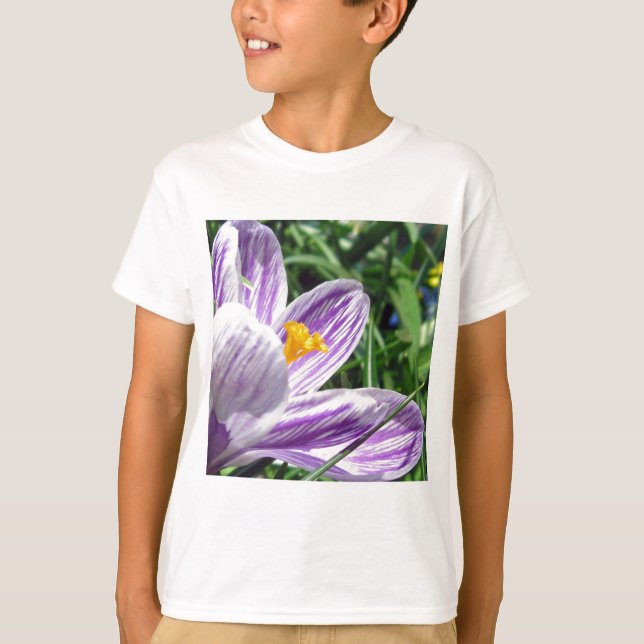 Violet Spring Crocus T-Shirt (Front)