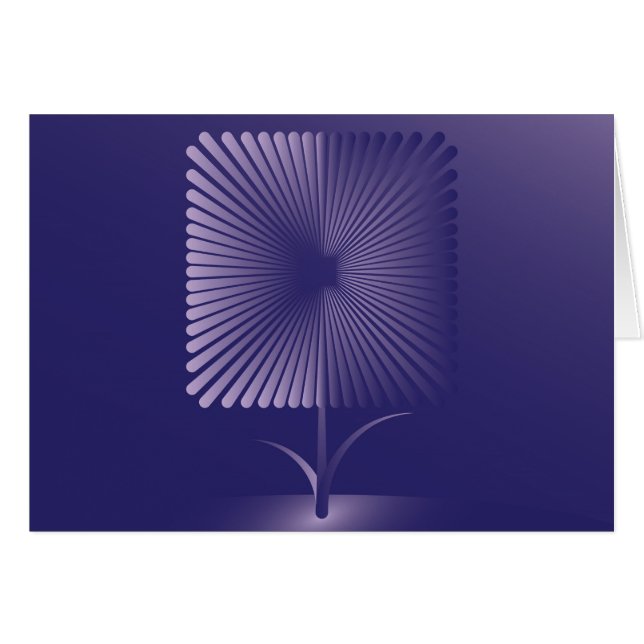 Violet square flower (Front Horizontal)