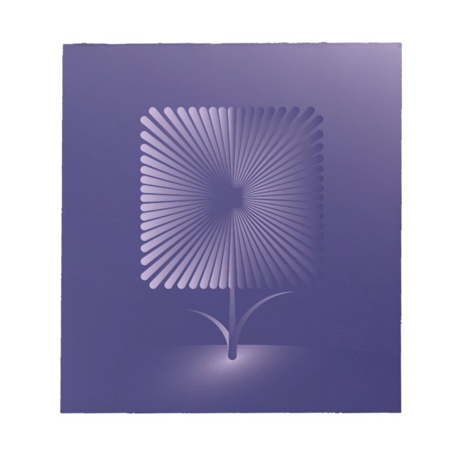 Violet square flower notepad (Front)