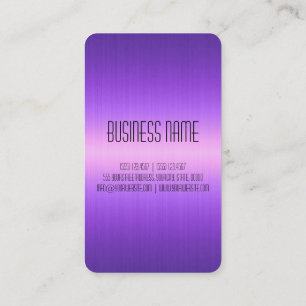 Violet Stainless Steel Metal Business Card