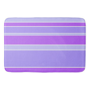Violet stripes bath mat