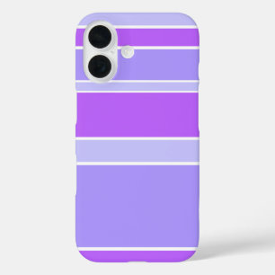 Violet stripes iPhone 16 case