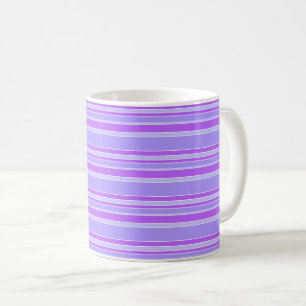 Violet stripes coffee mug