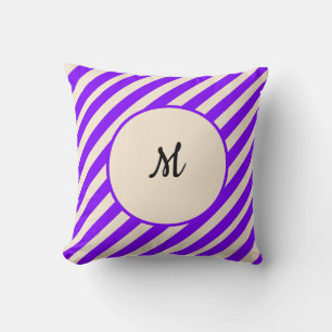 Violet Stripes Cushion