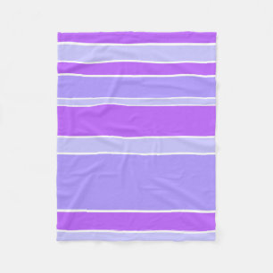 Violet stripes fleece blanket