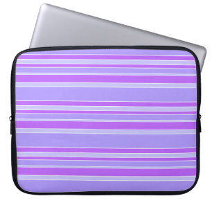 Violet stripes laptop sleeve
