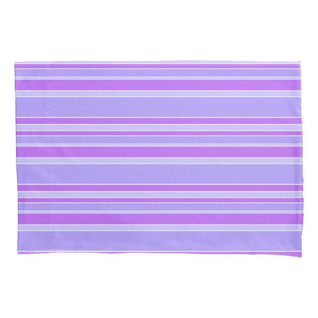 Violet stripes pillowcase (Front)