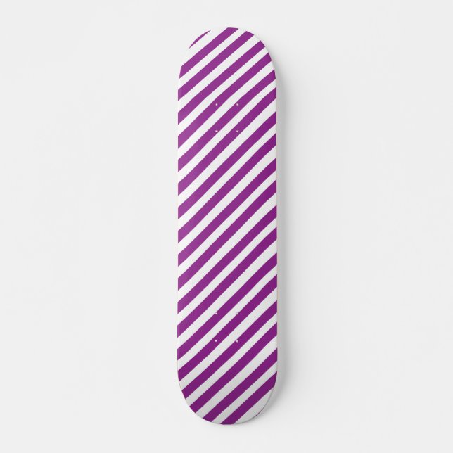 Violet strips skateboard (Front)