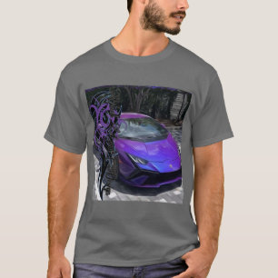 Violet style tribal oil blacklyon design T-Shirt