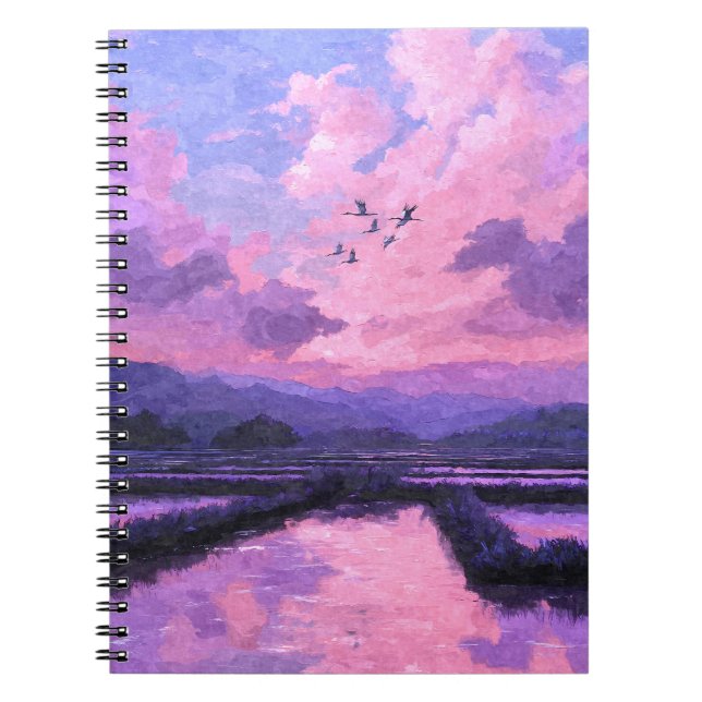 Violet Sunset Flight Notebook (Front)