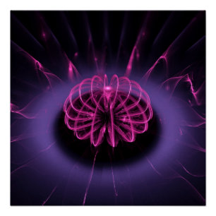 Violet Swirl modernart Poster