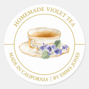 Violet Tea Modern label