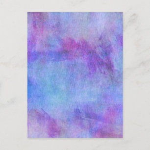 Violet Teal Purple Watercolor Background Postcard