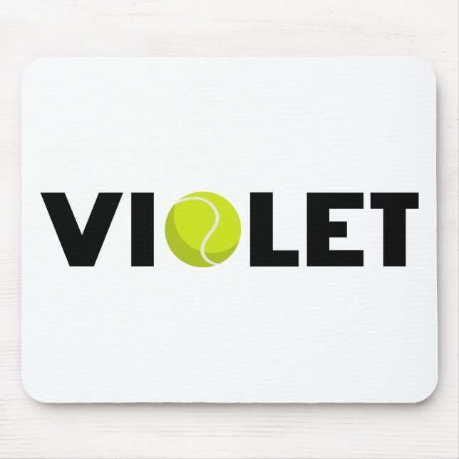 Violet Tennis Mouse Mat (Front)
