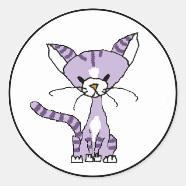 Violet the Cat Sticker (Meet the Mews) (Front)