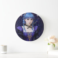 Violet the Cute Dark Academia Girl Fantasy Art