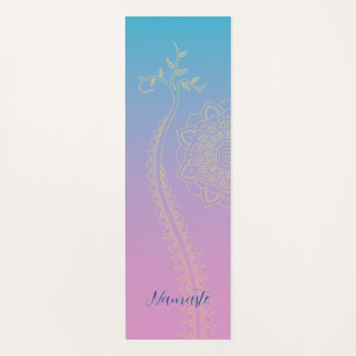 Violet to Blue Mandala Yoga Mat