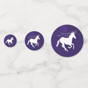 Violet Unicorn Wedding Table Confetti