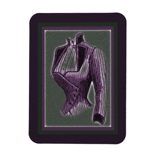 Violet Victorian Blouse Magnet (Vertical)