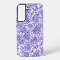 Violet watercolor lilac flowers