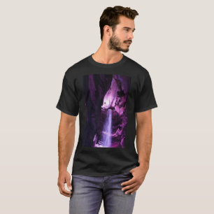 Violet Waterfall men black T-shirt