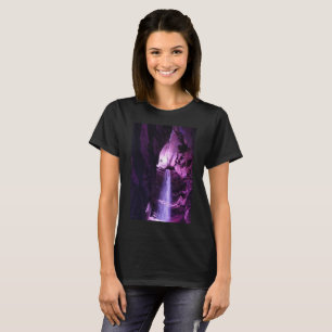 Violet Waterfall women black T-shirt