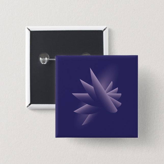 Violet wings 15 cm square badge (Front & Back)