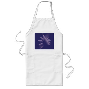 Violet wings long apron