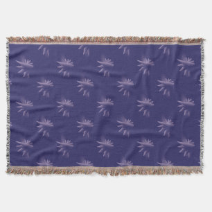 Violet Wings Throw Blanket