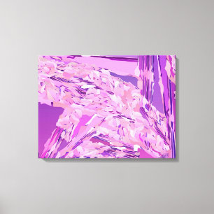 "Violet Woodland" abstract, Lavender, Purple Canvas Print