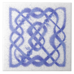 Violet YarnCeltic Knot 6" x 6" Ceramic Tile