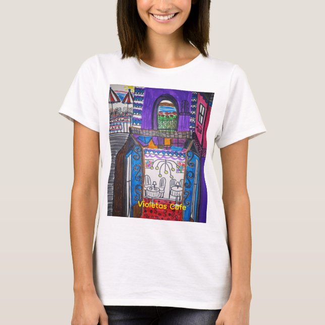 Violeta's Cafe Men's Basic T-Shirt (Front)