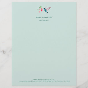Violetear Hummingbird Letterhead