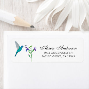 Violetear Hummingbird Return Address Label