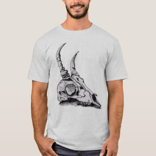 VioletGunmetalArt Men’s Horned Skull t-shirt