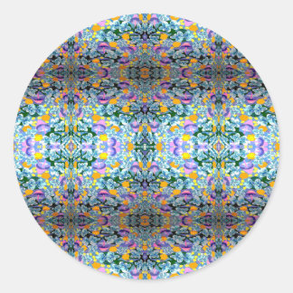 Violets And Lamps Classic Round Sticker