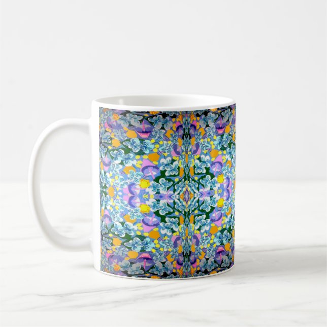 Violets And Lamps  Coffee Mug (Left)