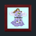 Violets Angel Gift Box<br><div class="desc">Violets Angel Jewellery Box by ArtMuvz Illustration. Matching angels t-shirt, christian apparel, faith t-shirt, gifts and apparel. Angel gifts are a thoughtful and meaningful way to show someone you care. Whether you're looking for a gift for a friend, family member, or loved one, there's an angel gift that's perfect for...</div>