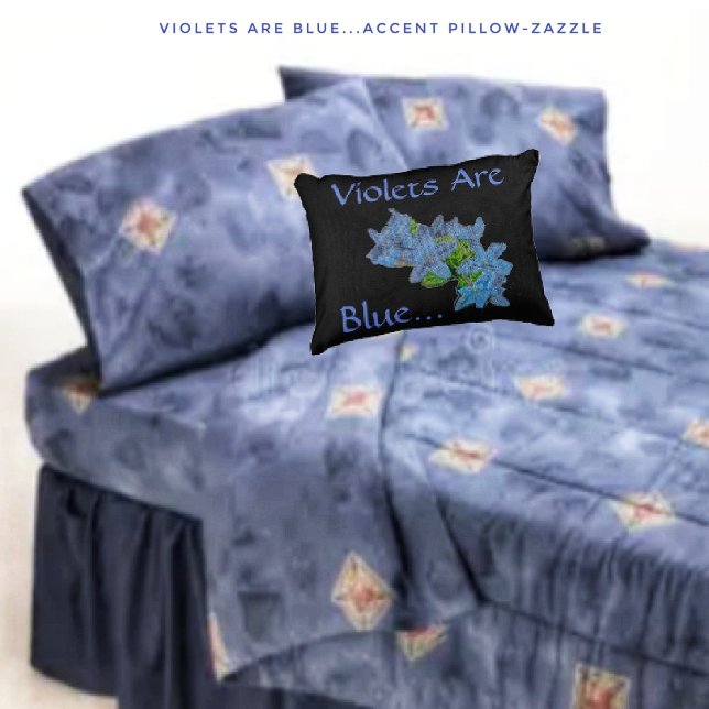 Violets Are Blue... Decorative Cushion (Creator Uploaded)