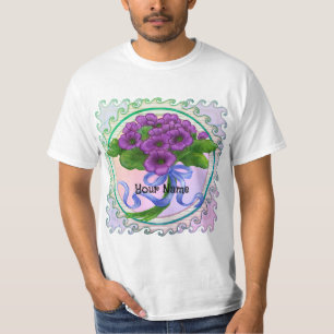 Violets flowers Bouquet T-Shirt