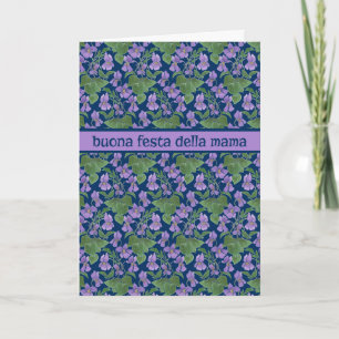 Violets, Mother's Day Card, Italian Greeting Card