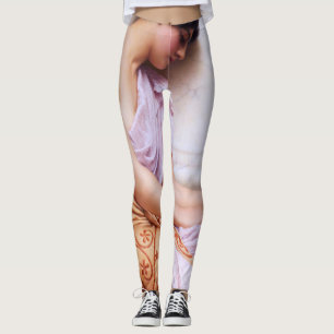 Violets, Sweet Violets by John William Godward Leggings