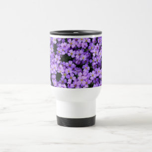 Violets Travel Mug Violet Flowers