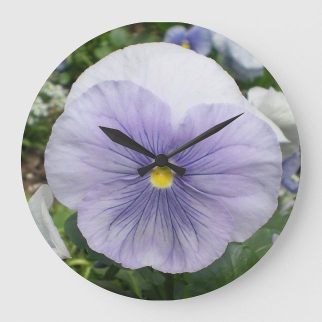 Violets~ Wall Clock (Front)