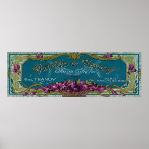Violette De Cannes Soap LabelParis, France Poster