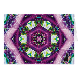 Violette Kaleidoscope Greeting Card